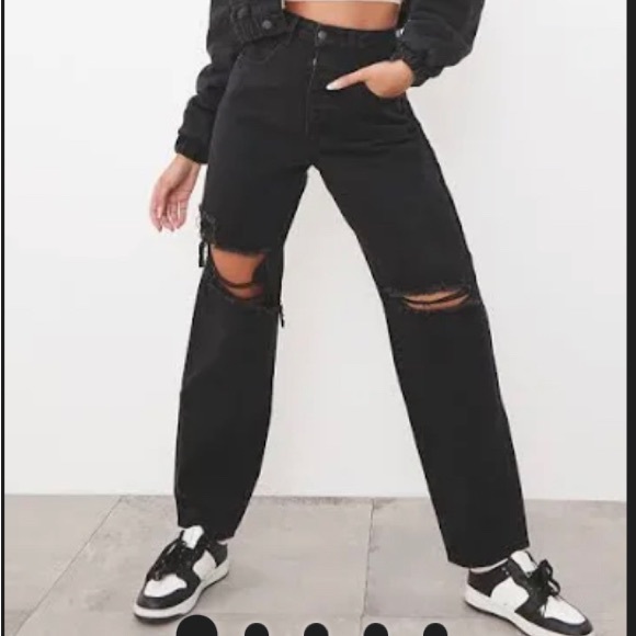 prettying little thing black mom jeans - Picture 1 of 9